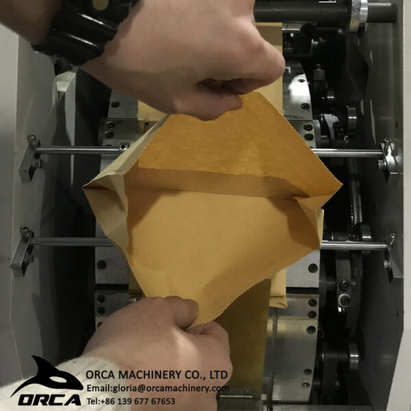 V bottom paper bag making machine