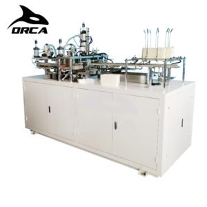 Automatic heat sealing paper box forming machine