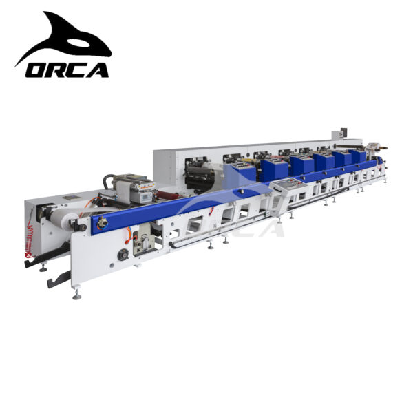 Label Flexo Printing Machine For BOPP Thermal Label PET PVC Adhesive PP PE Film Printing